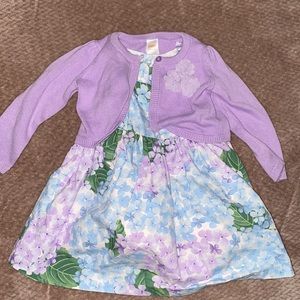 Gymboree Matching Dress and Sweater 12-18M
